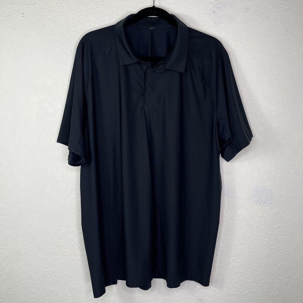 Unbranded Polo Shirt Size XXL midnight blue lightweight casual comfort athletic